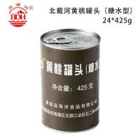 北戴河牌 糖水黄桃罐头水果罐头 休闲零食方便速食食品 黄桃罐头425g*24罐装