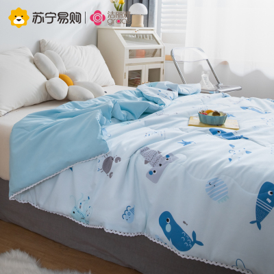 洁丽雅夏凉被空调被夏季可机洗春秋薄被双人单人学生宿舍夏被