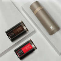 小罐茶(XIAO GUAN TEA)茶韵随行系列(心悦棕)大红袍茶+普洱茶+随行杯