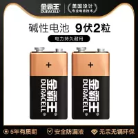 金霸王(Duracell) 9V电池 2粒装 碱性特种电池 9v 数码电池适用于报警器话筒麦克万用表玩具遥控器对讲机号