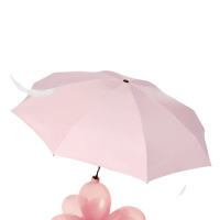 红叶五折黑胶胶囊伞防晒伞太阳伞晴雨两用