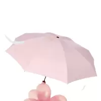 红叶五折黑胶胶囊伞防晒伞太阳伞晴雨两用