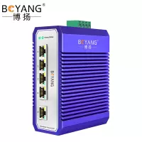 博扬(BOYANG)BY-PG05 带POE工业级以太网交换机 千兆网络5电口非管理型DIN导轨式 含电源适配器