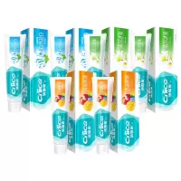 纳爱斯牙膏家庭装120g*6支(清新鲜果*2,自然盐白*2,清凉冰菊*2)