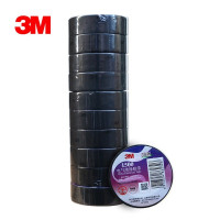[3M]1500# 电工胶带 黑18mm*10m*0.13mm 10卷