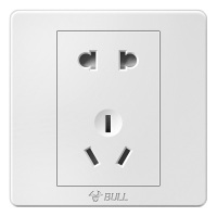 [公牛]开关插座 G07系列 10A五孔插座 86型面板G07Z223 白色 暗装