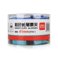 得力 彩色长尾夹 8552 41mm deli8552