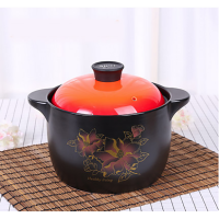 雅诚德靓馨 瓷晶彩系列2.5升陶瓷 煲砂锅 家用