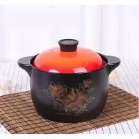 雅诚德靓馨 瓷晶彩系列2.5升陶瓷 煲砂锅 家用