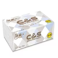 洁柔(C&S) 抽纸 布艺系列纸巾 3层100抽*6包 母婴适用 面巾纸餐巾纸