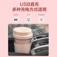 无线便携式榨汁机榨汁杯小型家用充电款榨汁杯辅食机迷你电动随行杯料理机搅拌机BG-JS4 天使白