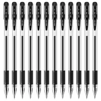 得力(deli) 6600ES经典办公子弹头中性笔 水笔签字笔 0.5mm 黑色 12支/盒 5盒/组