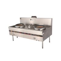 定制双头单尾燃气炒炉