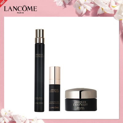 [七夕礼物][国内专柜正品版]LANCOME兰蔻新黑金臻宠液喷雾10ml+黑金精华乳5ml+黑金面霜5ml