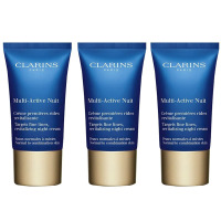 [国内专柜正品]Clarins娇韵诗青春赋活晚间面霜15ml*3(清爽型)