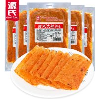 源氏老式大辣片68g*10包 网红怀旧零食小吃豆干苏宁宜品 80 90 办公室手撕豆皮辣片