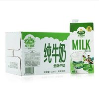 瑞翔推荐 爱氏晨曦全脂纯牛奶1L*12盒