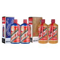 茅台酒 飞天茅台 蓝色款+礼宾款 共四瓶 53度500ml 酱香型白酒