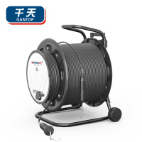 千天(QANTOP)室外单模2芯野外光缆500米 铠装光纤航空头-航空头防水基站通信野外抢修光缆 QT-HKT05