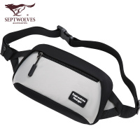 七匹狼男士腰包新款休闲胸包大容量多功能单肩包牛津布防水斜跨包