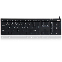 得力(deli) 3712 键盘 单个装 有线USB键盘电脑键盘 单位:个