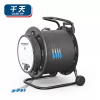 千天(QANTOP)室外单模4芯野外光缆500米 铠装光纤LC-LC防水基站通信野外抢修光缆 QT-LC405