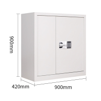 易企采 保密柜900*900*420mm 办公家具优质钢制单节带抽国保锁保密柜办公柜铁皮柜收纳柜储物柜