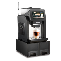 意式商用全自动咖啡机扫码咖啡机小型现磨ME-819+小冰箱+柜子