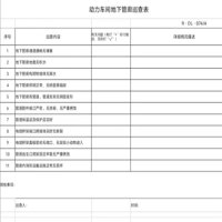 定制动力车间地下管廊巡查表