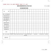 定制高压电房巡查记录表