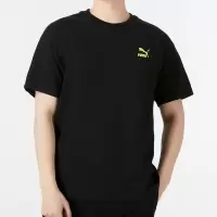 PUMA彪马短袖男装2022春季新款运动半袖休闲宽松透气T恤537184-01