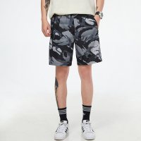 Adidas阿迪达斯短裤男裤2022新款迷彩篮球运动裤透气五分裤GP0834