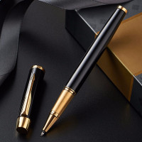 派克(PARKER)IM 纯黑丽雅金夹宝珠笔