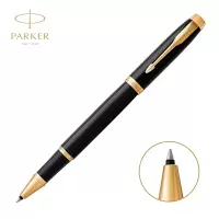 派克(PARKER)2015IM纯黑 丽雅金夹宝珠笔