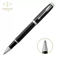 派克(PARKER)2015IM纯黑丽雅白夹宝珠笔