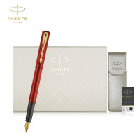 派克(PARKER)威雅XL满堂红金夹墨水笔+笔套礼盒