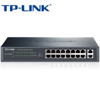 普联(TP-LINK)16口百兆PoE供电交换机TL-SL1218MP带2口千兆上联 单位:台