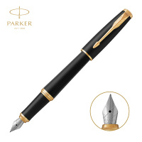 派克(PARKER)IM磨砂黑杆金夹墨水笔