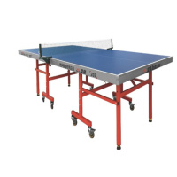 苏宁宜品双鱼 乒乓球桌室内家用移动折叠带轮乒乓球台