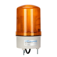 正泰(CHNT)旋转爆闪警示灯声光报警器220V LED闪烁灯报警灯信号灯有声报警器[黄色]AC220V