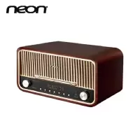 neon MCB820复古音响老式蓝牙小音响木质家用FM收音机经典迷你音箱CD机一体音响