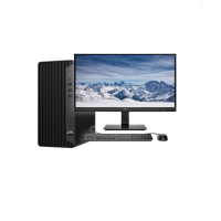 惠普(HP) ProDesk480G7 台式电脑整机 I5-10500 8G 256SSD W10 23.8寸显示器
