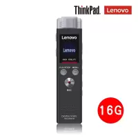 联想Lenovo录音笔专业高清降噪远距离声控会议商务学习采访便携式录音笔 16G铁灰色B613 录音笔