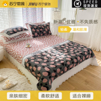 苏宁极物 四季通用雪纺床盖1.5m1.8m三件套 高档榻榻米炕单件床盖 新款
