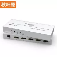秋叶原 HDMI分配器1分8 一进8出支持4K数字高清视频分屏器 4K 高清分配器[1进4出]QS9401