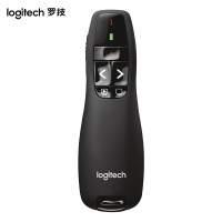 罗技(Logitech)R400 无线演示器 PPT翻页笔 演示笔(激光笔)电子笔 投影笔 遥控笔 黑色 型号R400