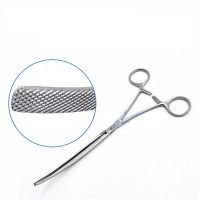 肠钳弯16cm弯 斜齿