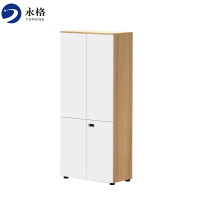 永格办公室文件柜木质矮柜隔断桌边柜资料柜档案柜办公柜带密码锁柜子800*400*1816mm