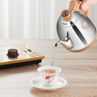 金灶(KAMJOVE) V2自动上水电热水壶 全智能电茶炉茶道套装 香槟金 单位:套