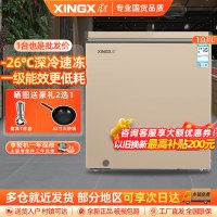 星星(XINGX) 101L 家用冷柜 卧式冷柜 商厨商用保鲜设备 安全圆角 微霜系统 节能省电 BD/BC-101R